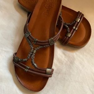 Porronet leather sandals size 40.
